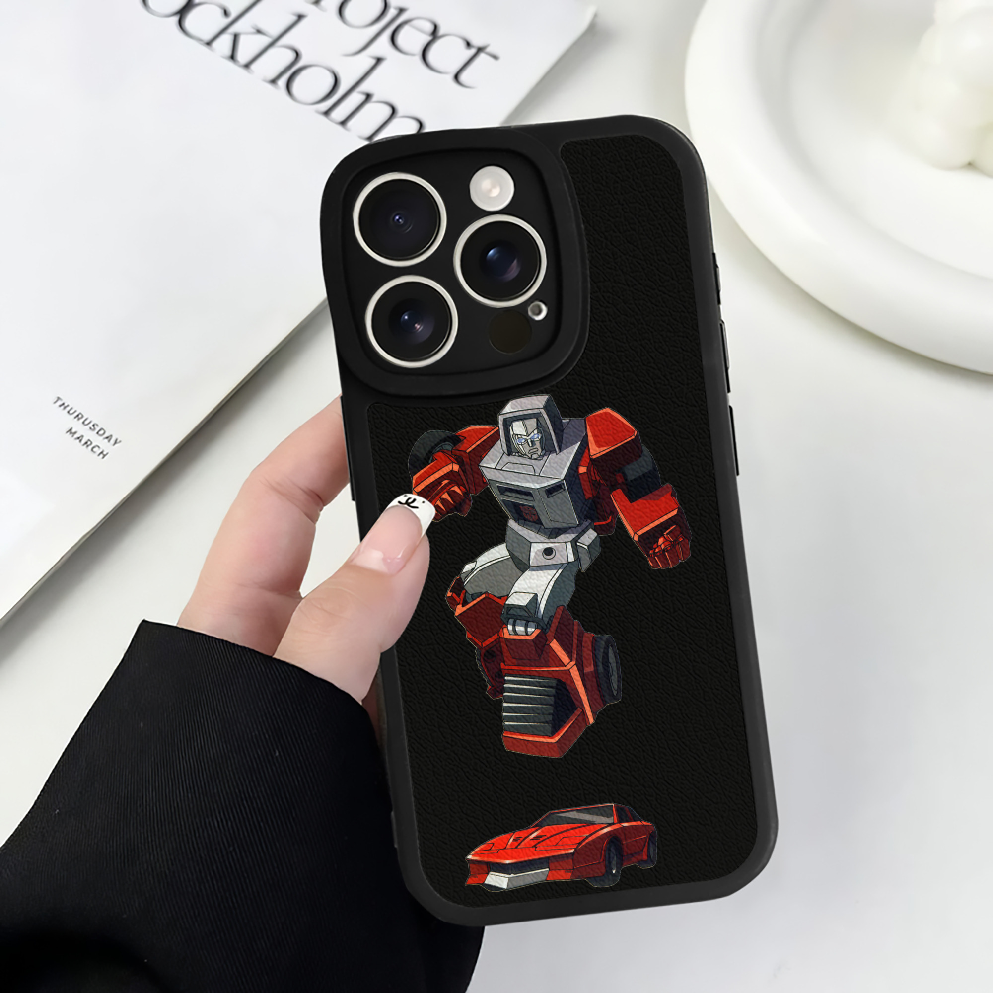 （画像用）  【iPhone 16シリーズ対応】シリコンスマホケース（レザー調） 材質：シリコン
